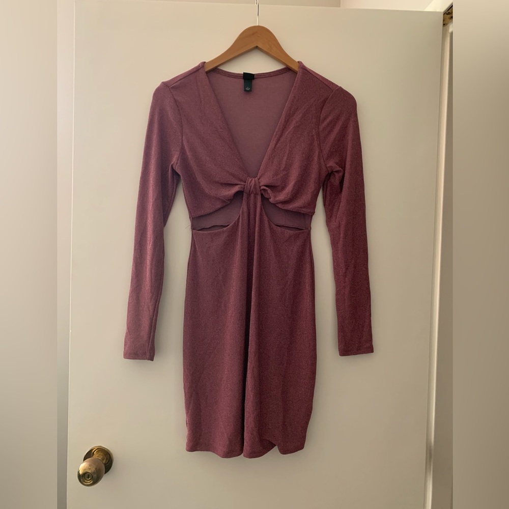 Shimmery pink wild fable mini dress